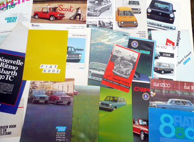 Lot 135 - Quantity of Fiat & Autobianchi Sales Brochures