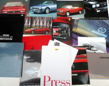 Lot 146 - Quantity of Ferrari, Maserati & Lamborghini Sales Brochures