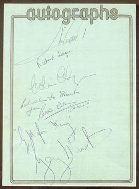 Lot 607 - Signed 1977 Daily Express T/T Autograph Page