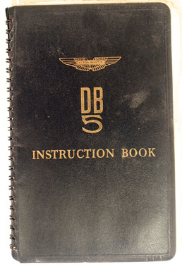 Lot 145 - Aston Martin DB5 Instruction Book