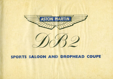 Lot 118 - Aston Martin DB2 Sales Brochure