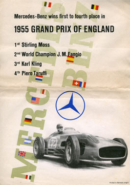 Lot 804 - Four Original Mercedes-Benz Race Advertisement Flyers