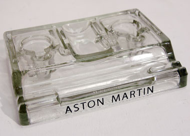 Lot 201 - Aston Martin Glass Desk Set