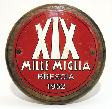 Lot 701 - Mille Miglia Enamel Control Point