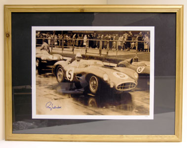 Lot 603 - Roy Salvadori Signed Aston Martin DBR1 Photograph