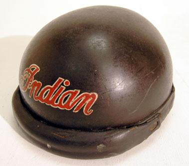 Lot 400 - Indian Motorcycles Pudding Basin Style Crash Helmet