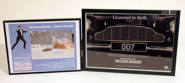 Lot 402 - James Bond 'The Living Daylights' Lobby Card & Teaser