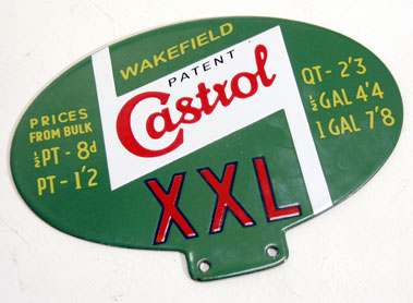 Lot 704 - Castrol Enamel Cabinet Plaque