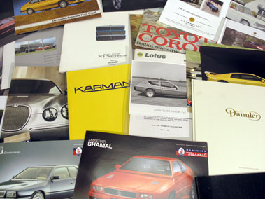 Lot 157 - Assorted Motorcar Sale Brochures