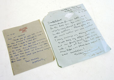 Lot 161 - W.O. Bentley & W. Hassan Hand-Written Letters