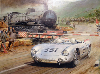 Lot 519 - Porsche/Mille Miglia Original Artwork by Dugdale