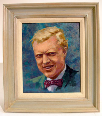 Lot 514 - Mike Hawthorn Portrait Original Artwork