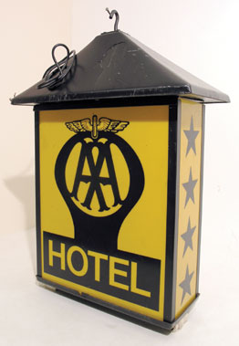 Lot 721 - AA Hotel Hanging Light Box