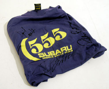 Lot 621 - Signed Subaru Tee Shirt