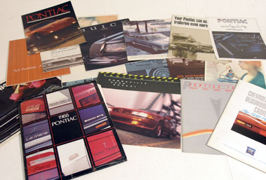 Lot 108 - Quantity of Pontiac Sales Brochures