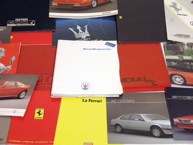 Lot 133 - Quantity of Ferrari Sales Brochures