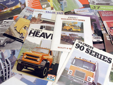 Lot 122 - Quantity of Commercial, Caravan & Fire Truck Sales Brochures