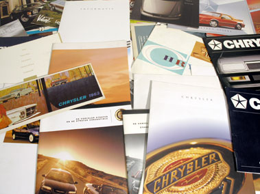 Lot 141 - Quantity of Chrysler Sales Brochures