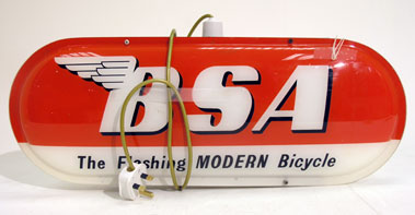 Lot 419 - BSA Illuminated Panel