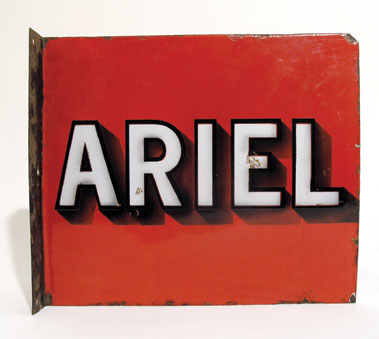 Lot 722 - Ariel Enamel Sign