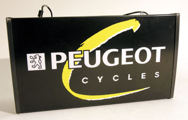 Lot 430 - Peugeot Cycles Illuminated Lightbox