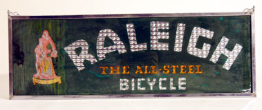 Lot 432 - Raleigh Hanging Glass Sign