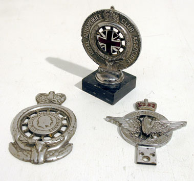 Lot 357 - Three Motorcar Badges