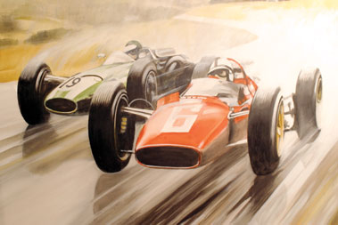 Lot 506 - Ferrari/Cooper Original Artwork by B.D. Taylor