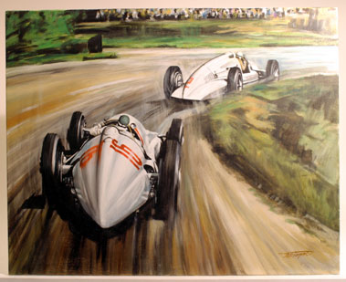 Lot 500 - 'German Grand Prix 1938' Original Artwork by B.D.Taylor