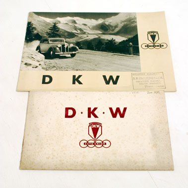 Lot 119 - Two Pre-war D.K.W. Sales Brochures