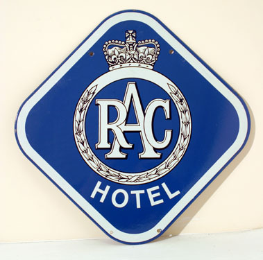 Lot 701 - RAC Hotel Enamel Sign