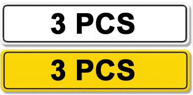 Lot 4 - Registration Number 3 PCS
