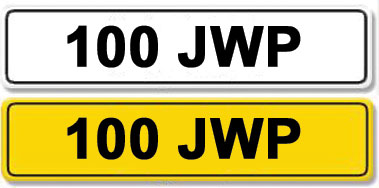 Lot 3 - Registration Number 100 JWP