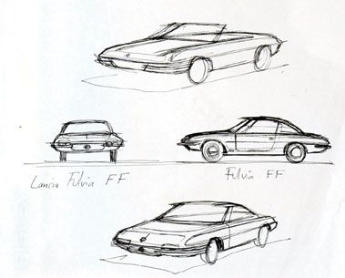 Lot 507 - Lancia Fulvia FF Design Proposals By Fiore