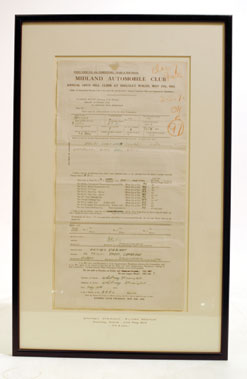 Lot 747 - 1933 Whitney Straight Bentley Entry Form