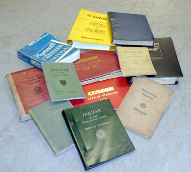 Lot 757 - Workshop Manuals, Handbooks & Instruction Manuals