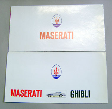 Lot 719 - Two Maserati Sales Brochures