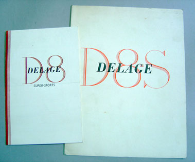 Lot 777 - Delage D8S Sales Brochure