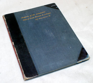 Lot 302 - 1902 RAC '650 Miles Reliability of Motor Vehicles Trial' Programme