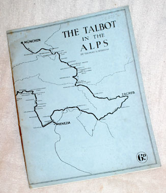 Lot 305 - The Talbot in the Alps by Thomas H. Wisdom