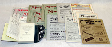 Lot 351 - Assorted Early Motoring Literature