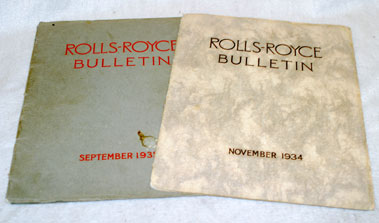 Lot 383 - Two Pre-War Rolls-Royce Bulletins