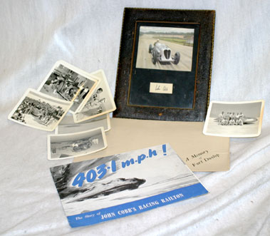 Lot 401 - John Cobb Ephemera