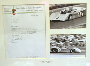 Lot 407 - Bruce McLaren Signed Letter