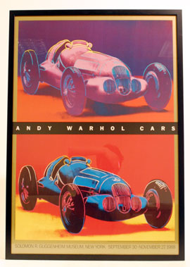 Lot 411 - Andy Warhol 'Cars' Exhibition Poster and Calendar