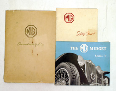 Lot 118 - Three Pre-War MG Sales Brochures