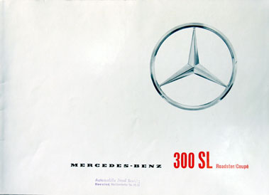 Lot 108 - Mercedes-Benz Type 300SL Roadster/Coupe Sales Brochure - German