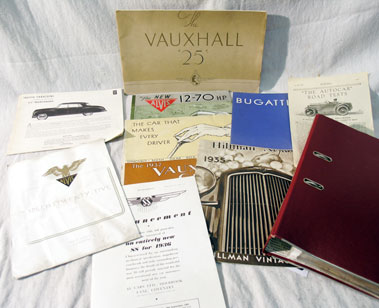 Lot 117 - A Box of Pre-War Car Related Paperwork