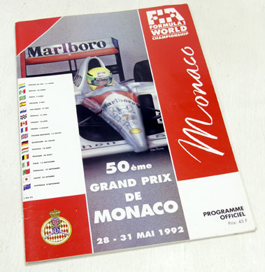 Lot 614 - Signed 1992 Monaco Grand Prix Programme