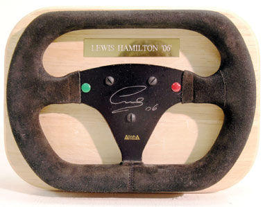 Lot 617 - Lewis Hamilton Signed 2006 "Alpha" Steering Wheel